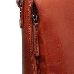 Leather Shoulder Bag Cognac Letizia