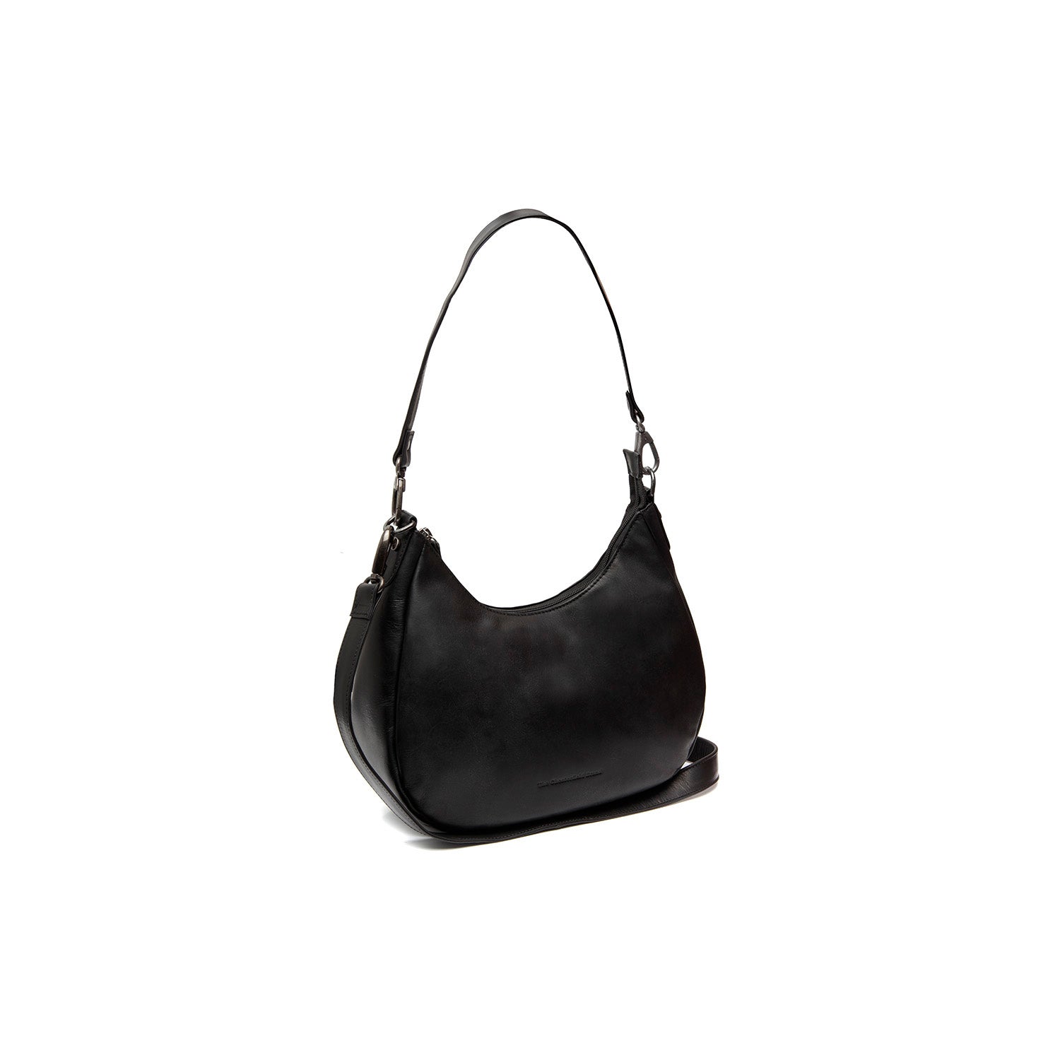 Leather Shoulder Bag Black Alexandria