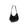 Leather Shoulder Bag Black Alexandria