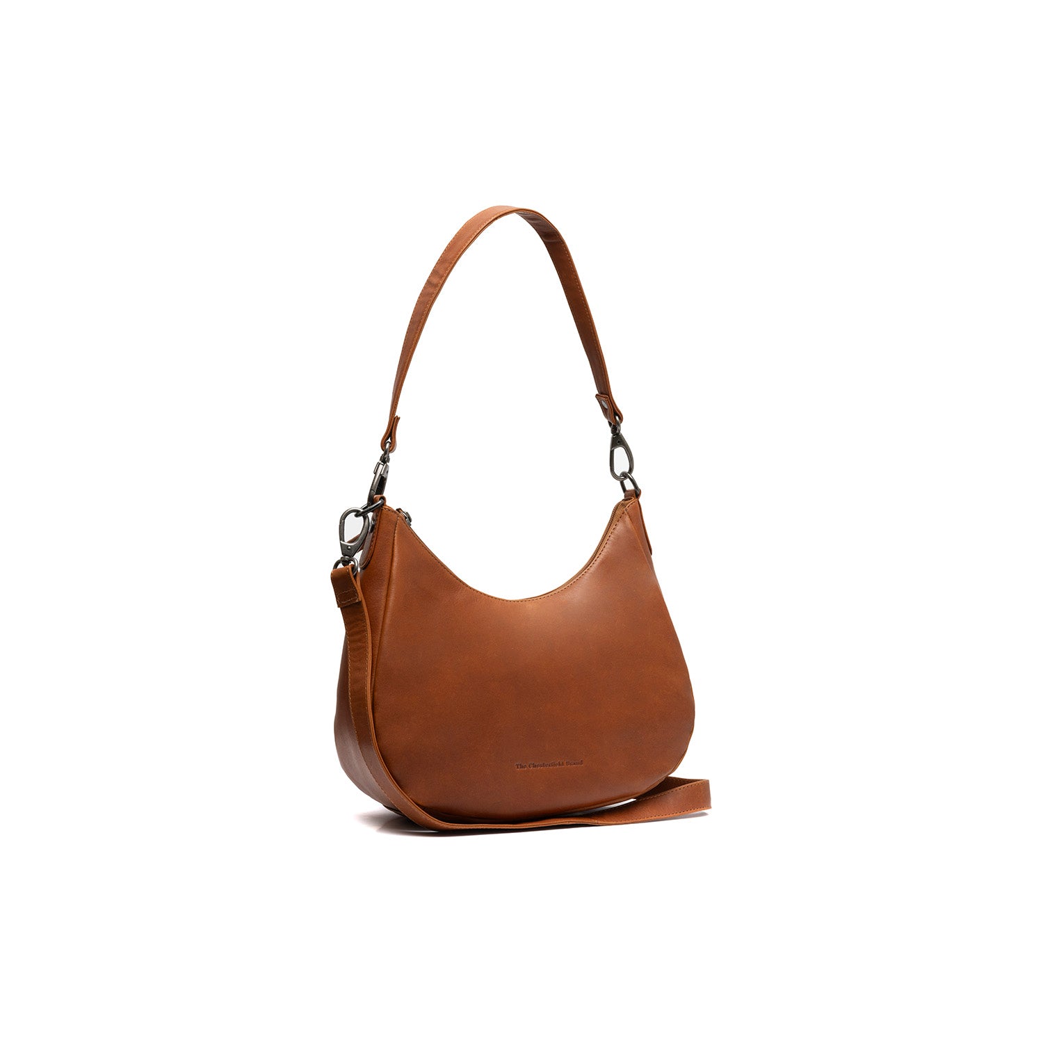 Leather Shoulder Bag Cognac Alexandria