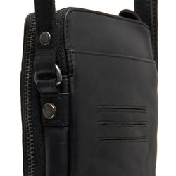 Leather Shoulder Bag Black Alesund