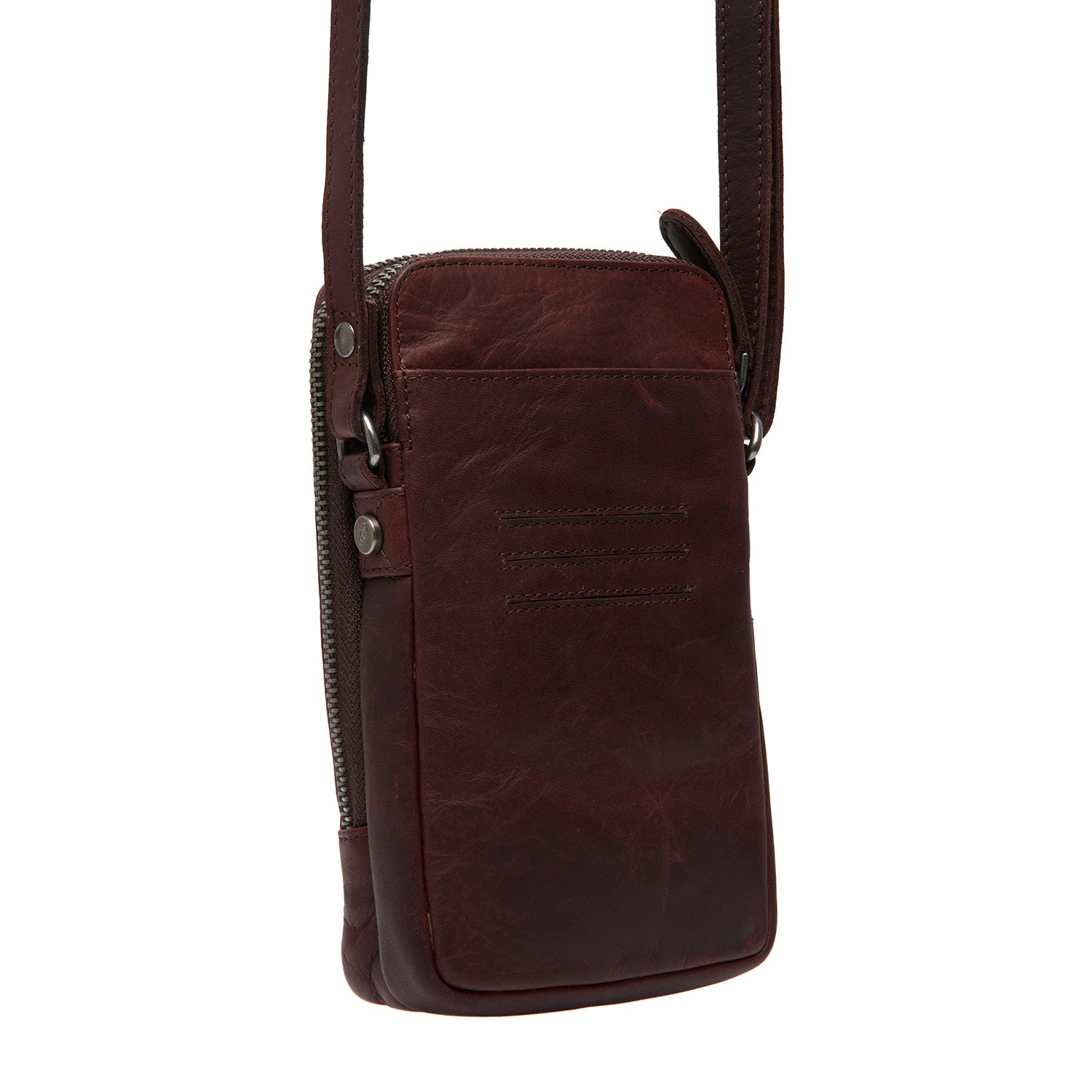 Leather Shoulder Bag Brown Alesund