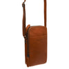 Leather Shoulder Bag Cognac Alesund