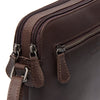 Leather Shoulder Bag Brown Nebraska