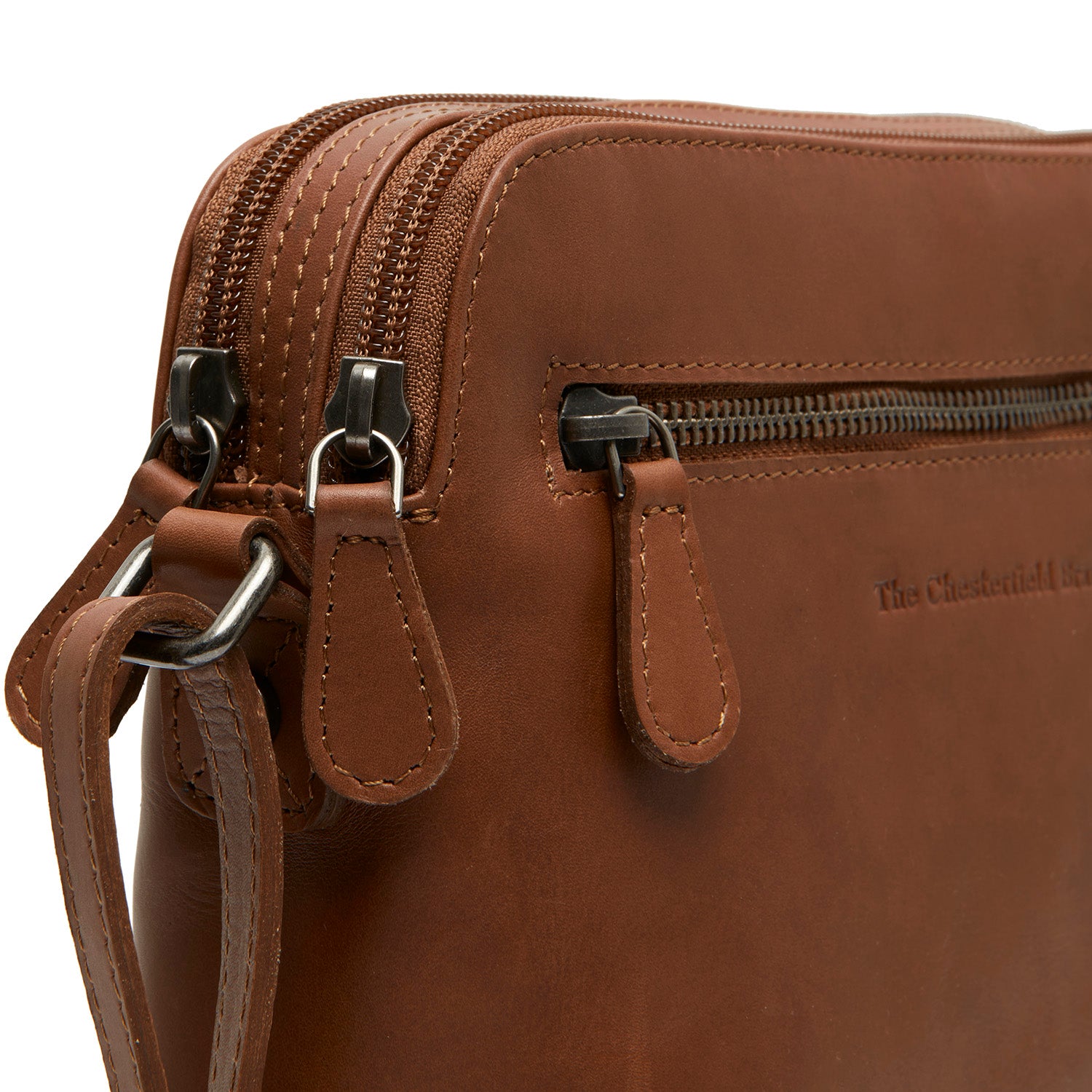 Leather Shoulder Bag Cognac Nebraska