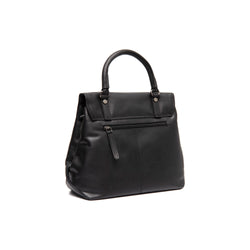 Leather Shoulder Bag Black Angera