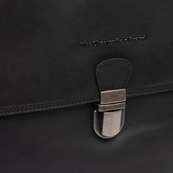 Leather Shoulder Bag Black Angera