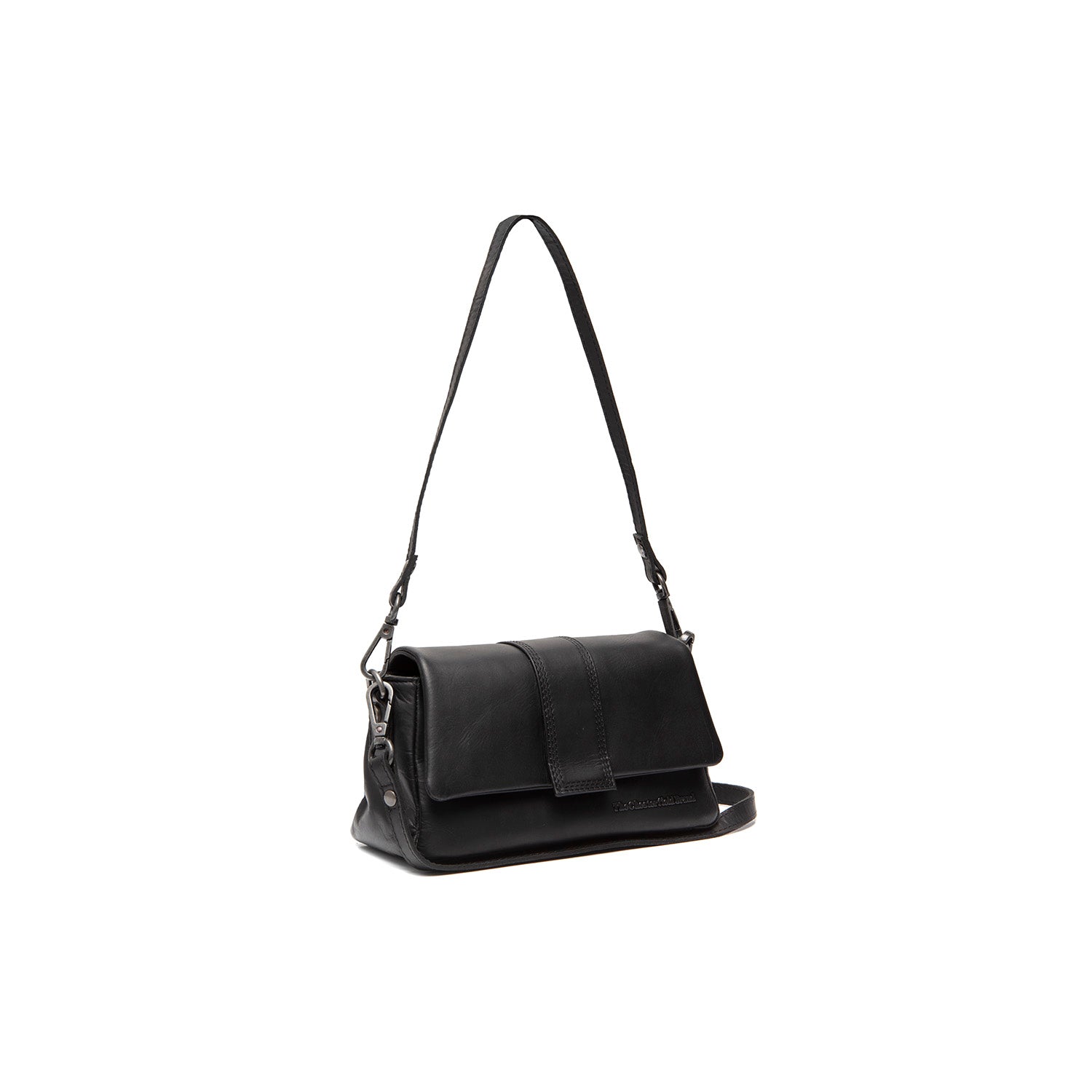 Leather Shoulder Bag Black Clifden