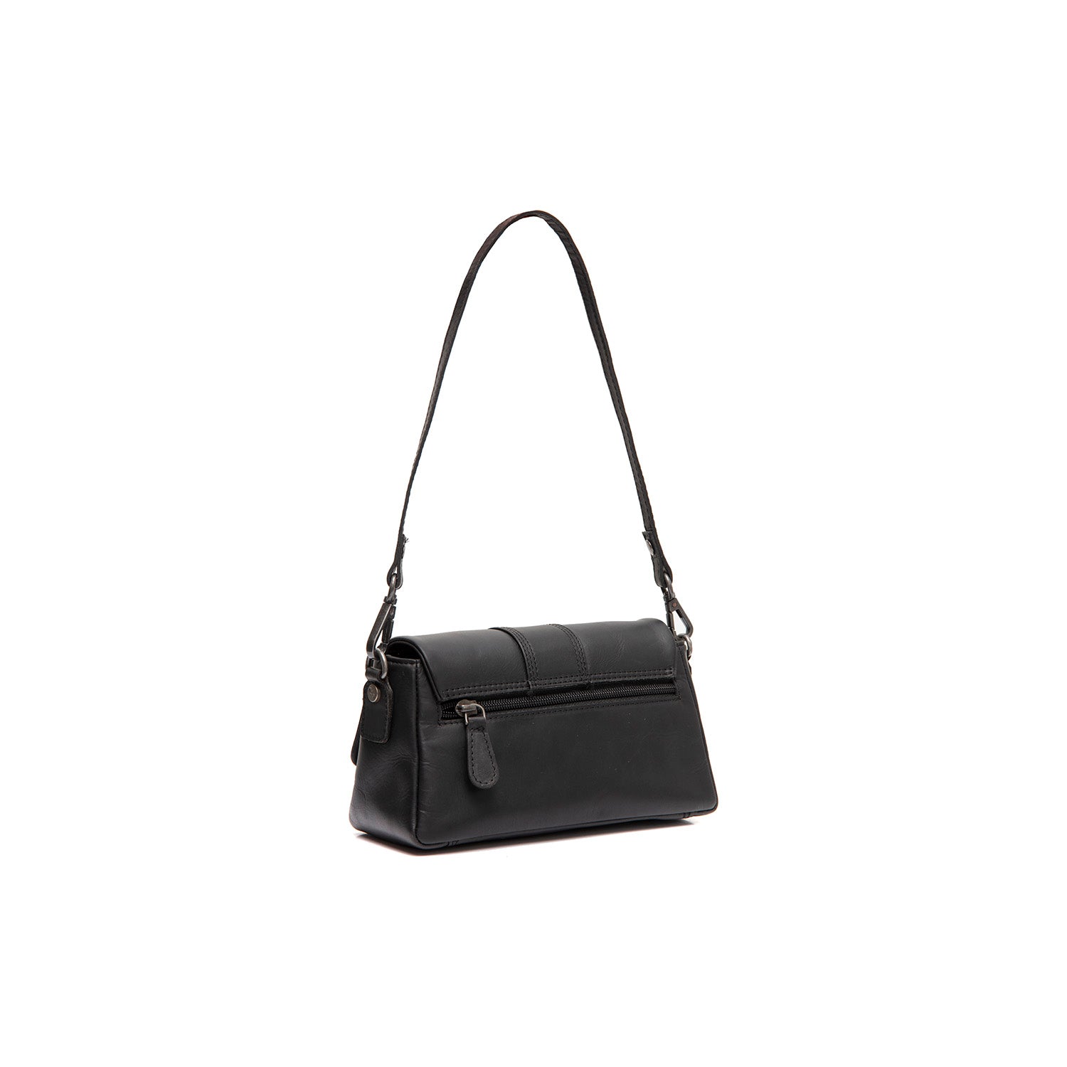 Leather Shoulder Bag Black Clifden