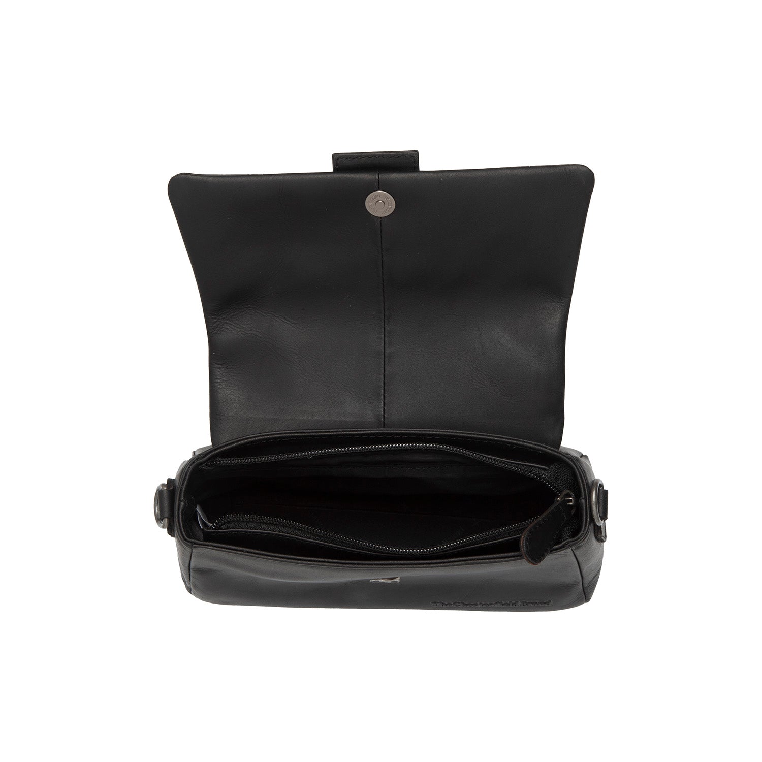 Leather Shoulder Bag Black Clifden