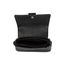 Leather Shoulder Bag Black Clifden