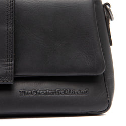 Leather Shoulder Bag Black Clifden