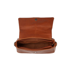 Sac Bandoulière en Cuir Cognac Clifden