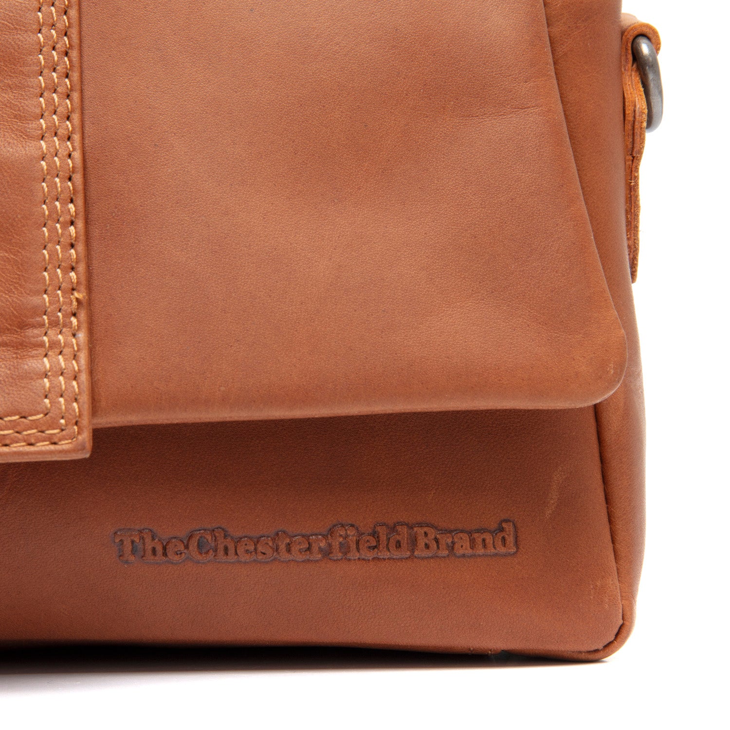 Leather Shoulder Bag Cognac Clifden