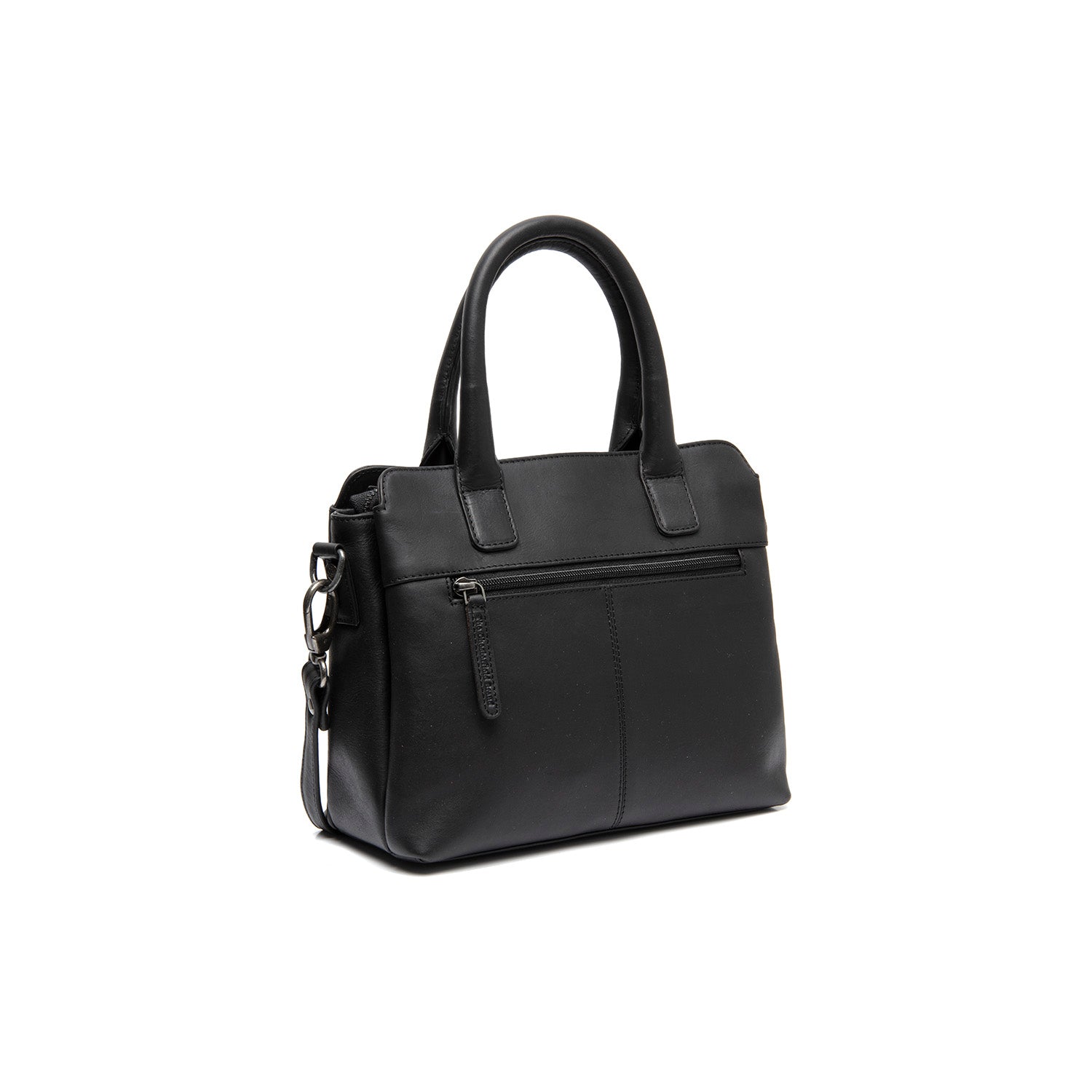 Leather Shoulder Bag Black Hermosa