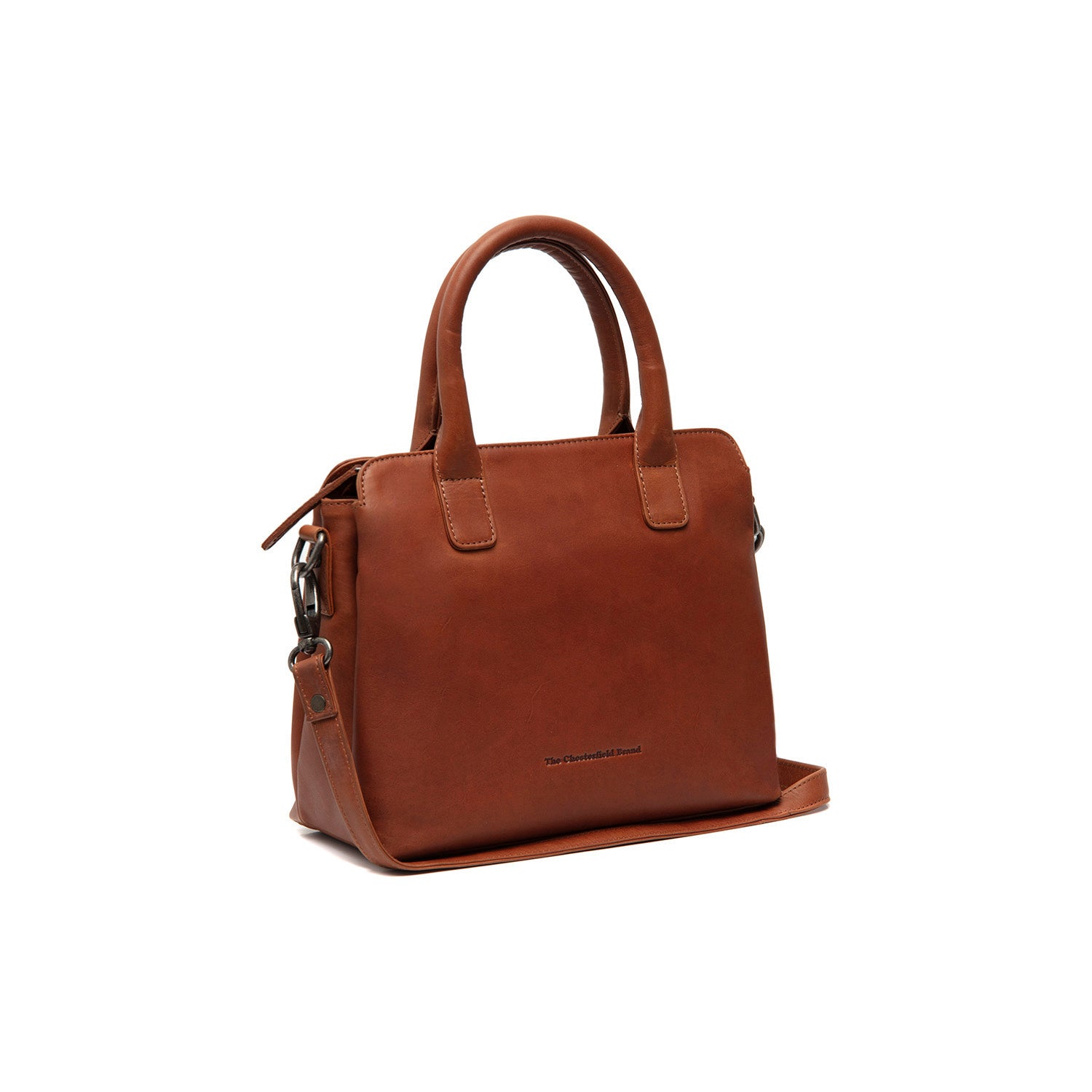 Sac Bandoulière en Cuir Cognac Hermosa