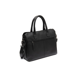 Leather Shoulder Bag Black Valmonte