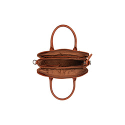 Sac Bandoulière en Cuir Cognac Valmonte