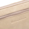 Leather Shoulder Bag Beige Osaka