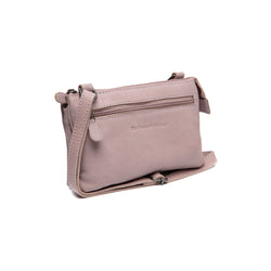 Leather Shoulder Bag Lavender Lilac Osaka