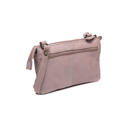 Leather Shoulder Bag Lavender Lilac Osaka