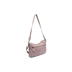 Leather Shoulder Bag Lavender Lilac Irving