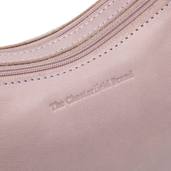 Leather Shoulder Bag Lavender Lilac Irving