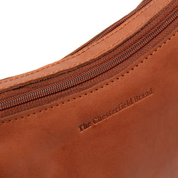 Leather Shoulder Bag Cognac Irving