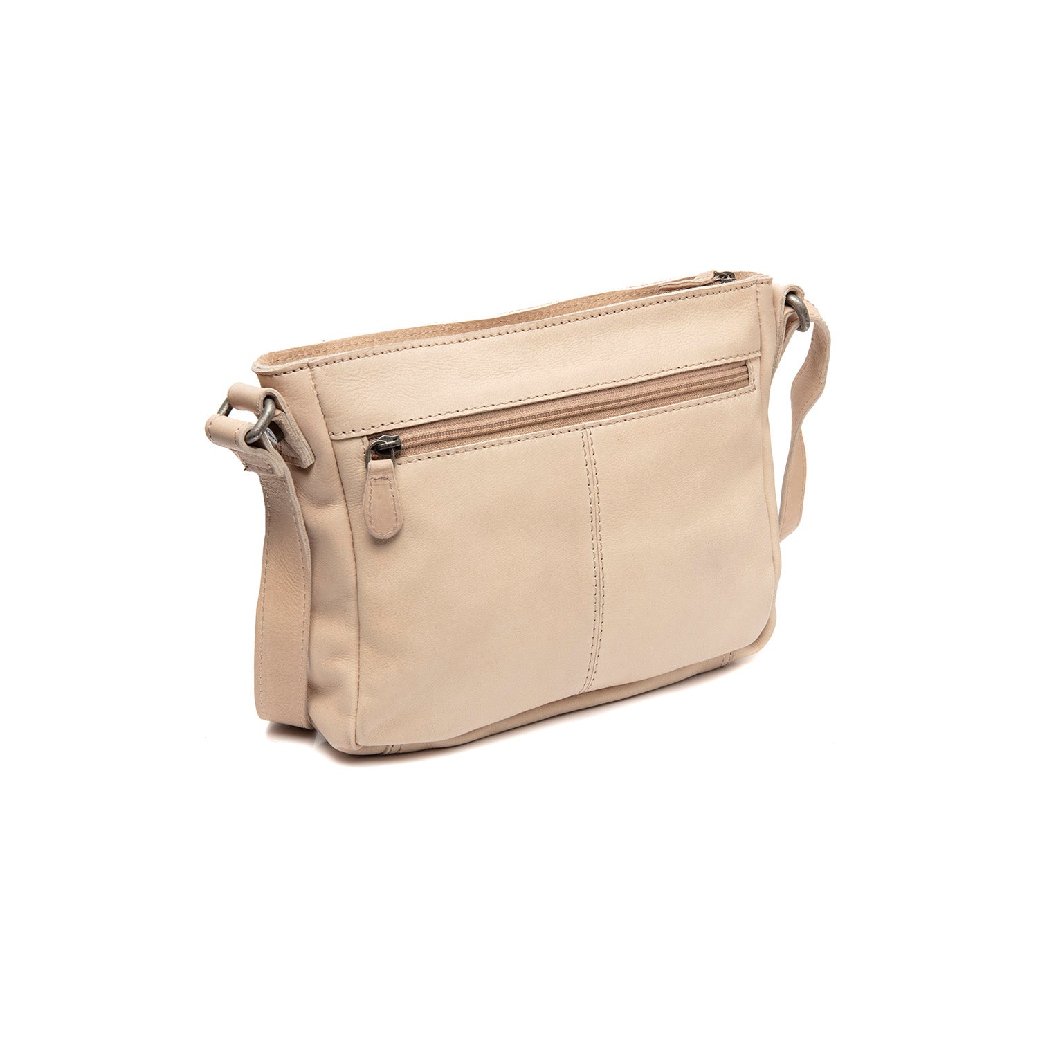 Leder Umhängetasche Beige Aston