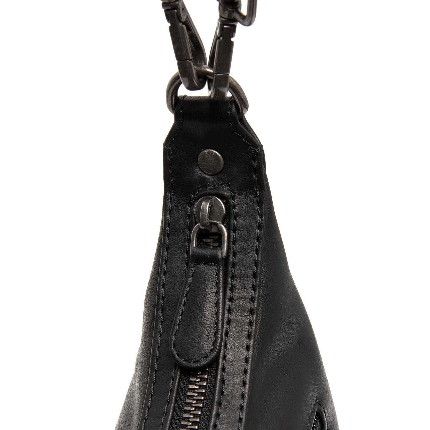 Leather Shoulder Bag Black Nancy