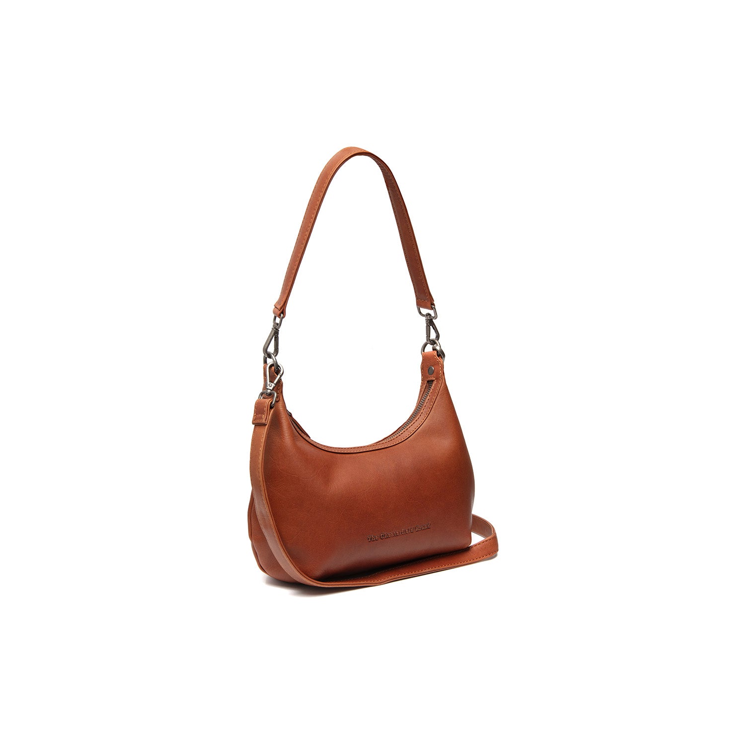 Leather Shoulder Bag Cognac Nancy