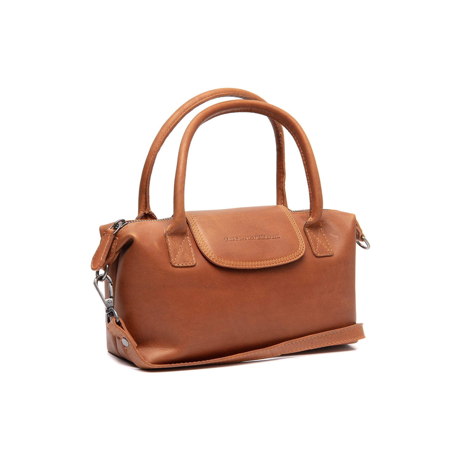 Sac Bandoulière en Cuir Cognac Hockney