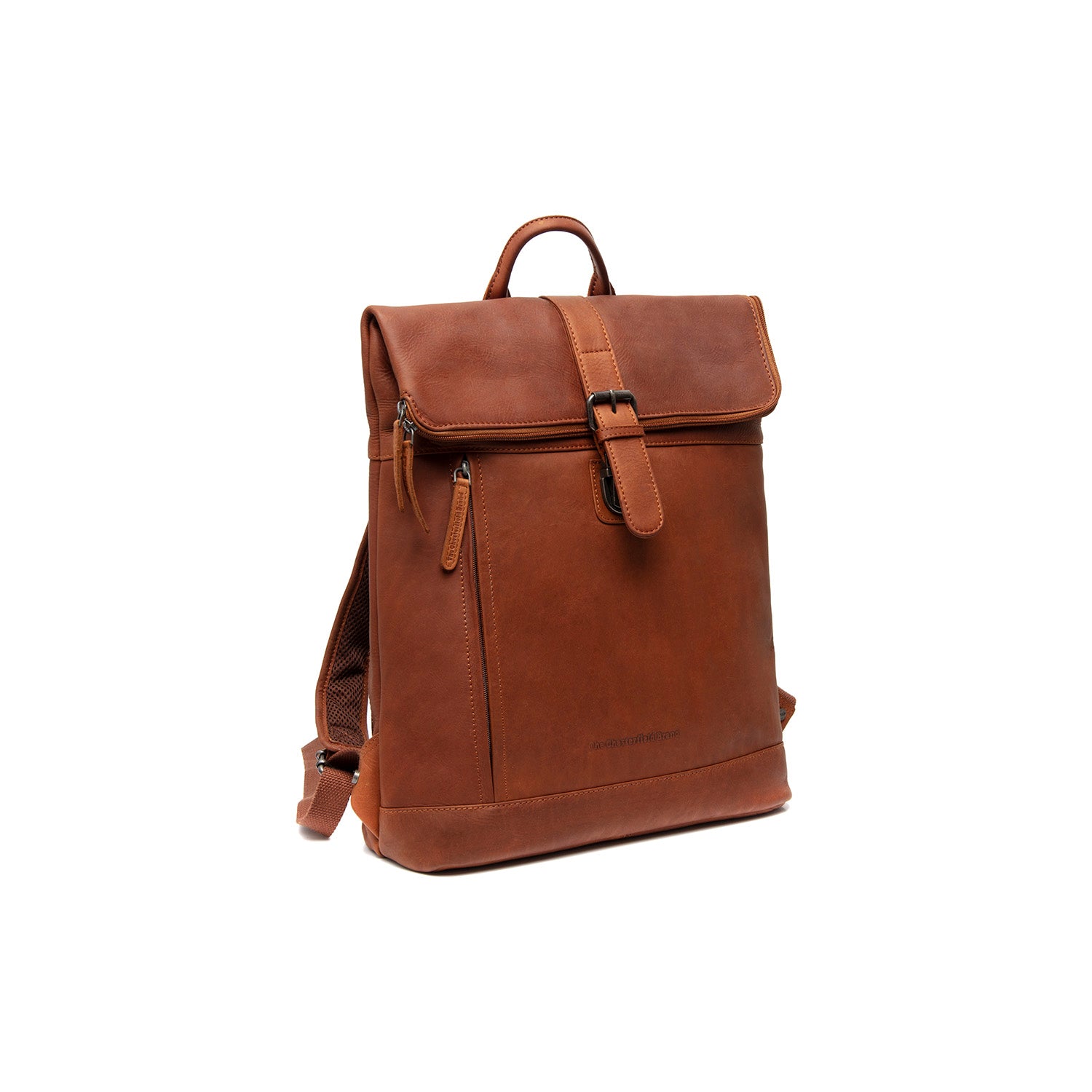 THE CARRY-ON LEATHER BACKPACK - store TOBACCO