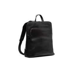 Leder Rucksack Schwarz Fornella