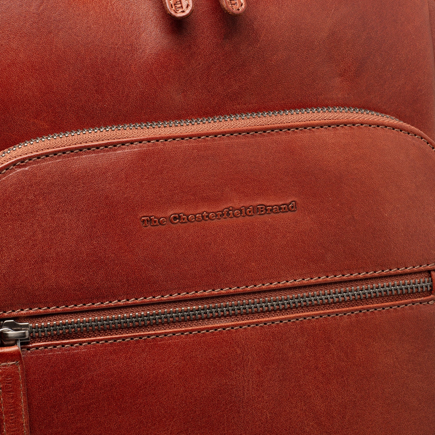 Leather Backpack Cognac Maggiore