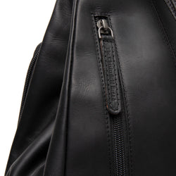 Leder Rucksack Schwarz Howard