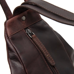 Leather Backpack Brown Howard