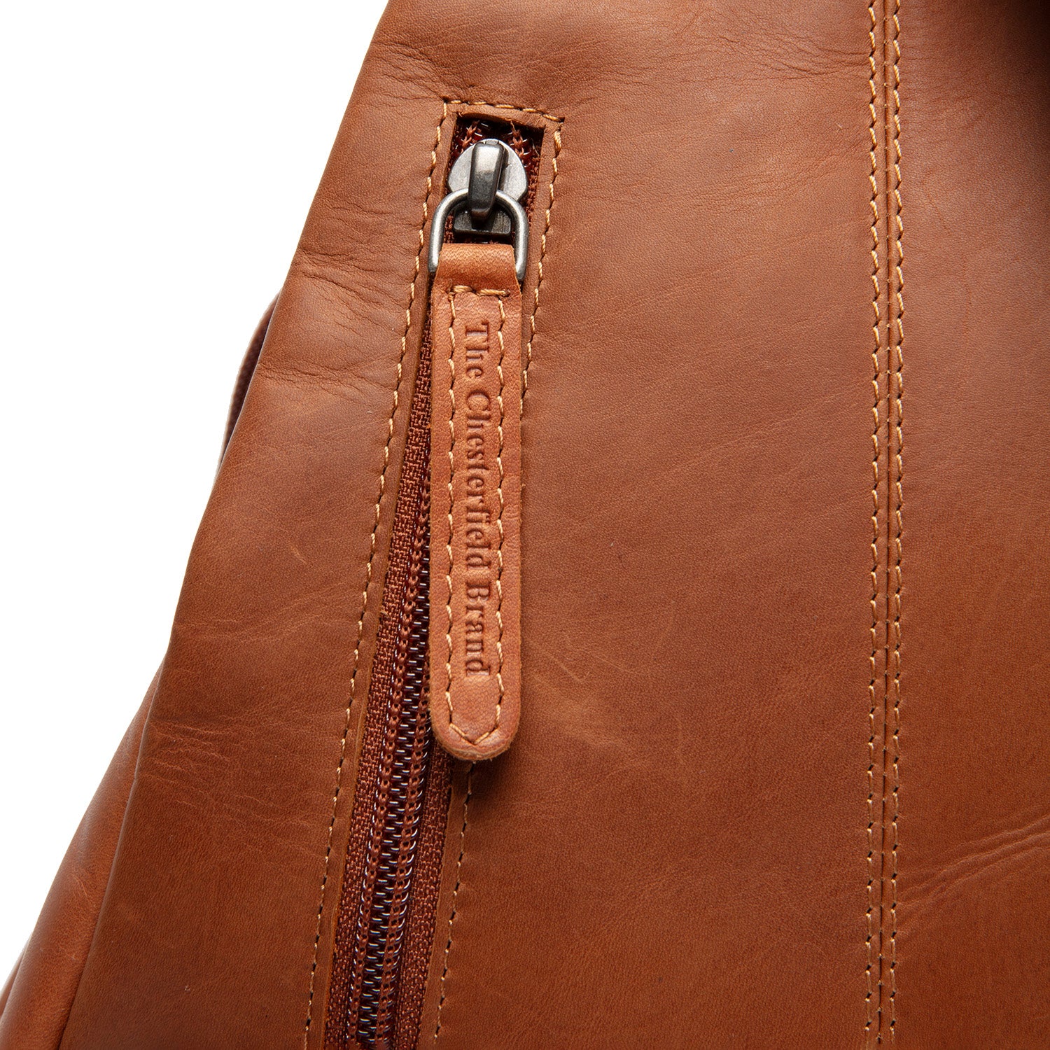 Leather Backpack Cognac Howard