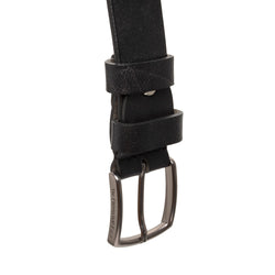 Ceinture en Cuir Noir Morrison