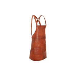 Tablier en Cuir Cognac Churrasco