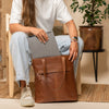 Leather Shopper Cognac Nunavik