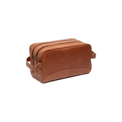 Trousse de Toilette en Cuir Cognac Stacey