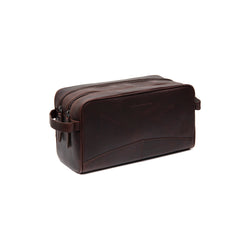 Trousse de Toilette en Cuir Marron Stefan