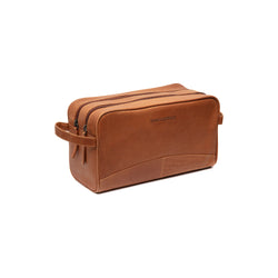 Trousse de Toilette en Cuir Cognac Stefan