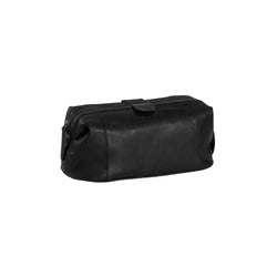 Trousse de Toilette en Cuir Noir Vince