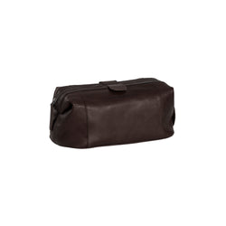 Trousse de Toilette en Cuir Marron Vince