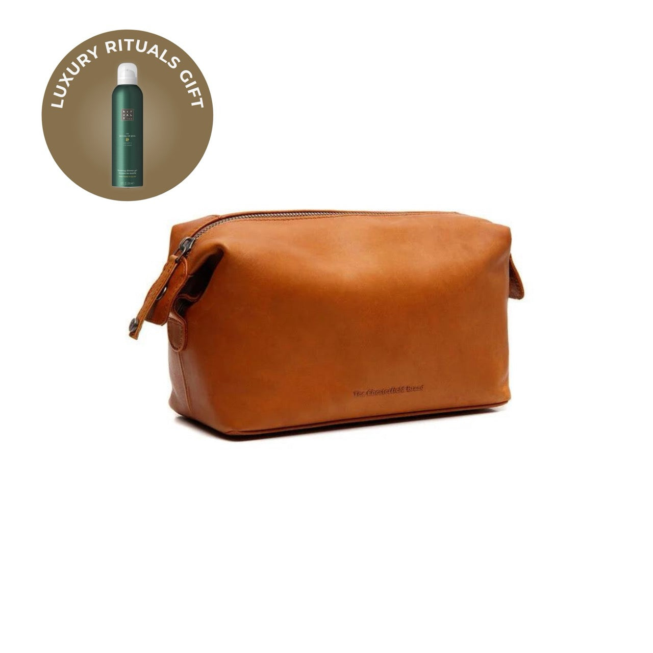 Leather Toiletry Bag Cognac Westport