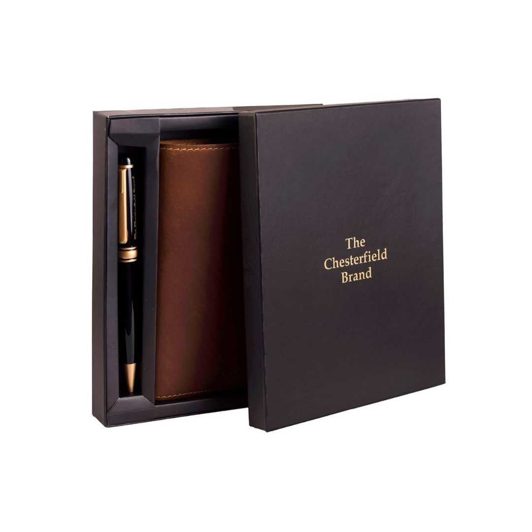 Giftset Leather Writing Case and Pen (Passport holder)