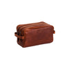 Leather Toiletry Bag Cognac Stacey