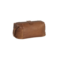 Leather Toiletry Bag Cognac Vince